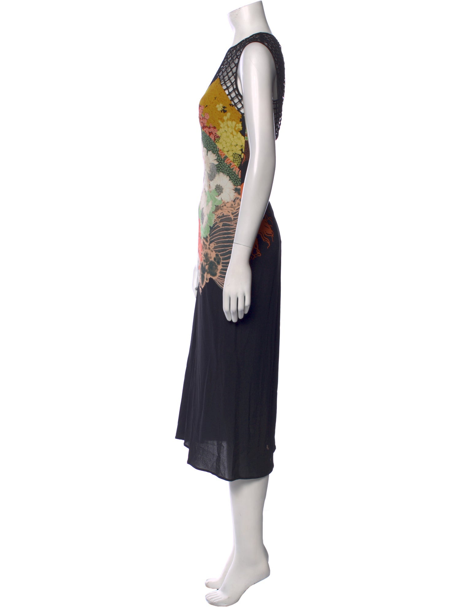 Dries Van Noten Floral Print Long Dress