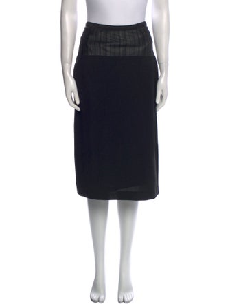 Dries Van Noten Beaded Accents Midi Length Skirt