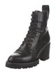 Dries Van Noten Leather Combat Boots