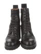 Dries Van Noten Leather Combat Boots