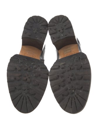 Dries Van Noten Leather Combat Boots