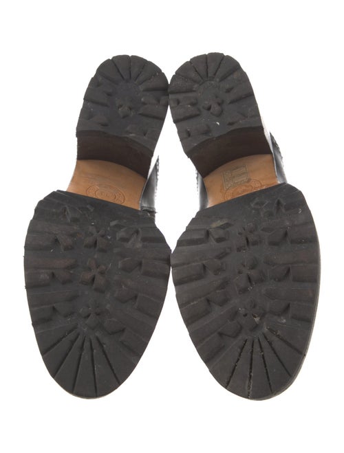 Dries Van Noten Leather Combat Boots