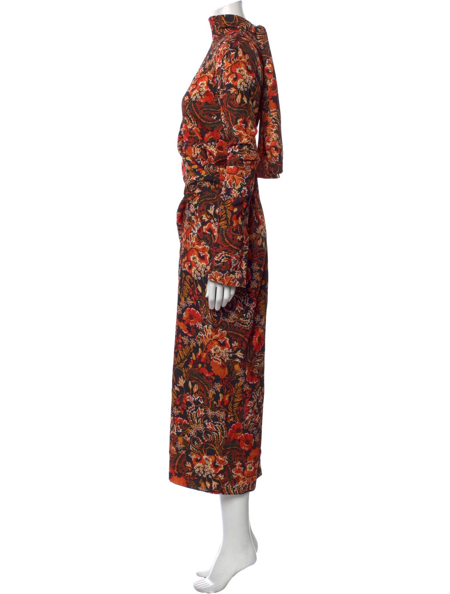 Dries Van Noten Floral Print Long Dress w/ Tags