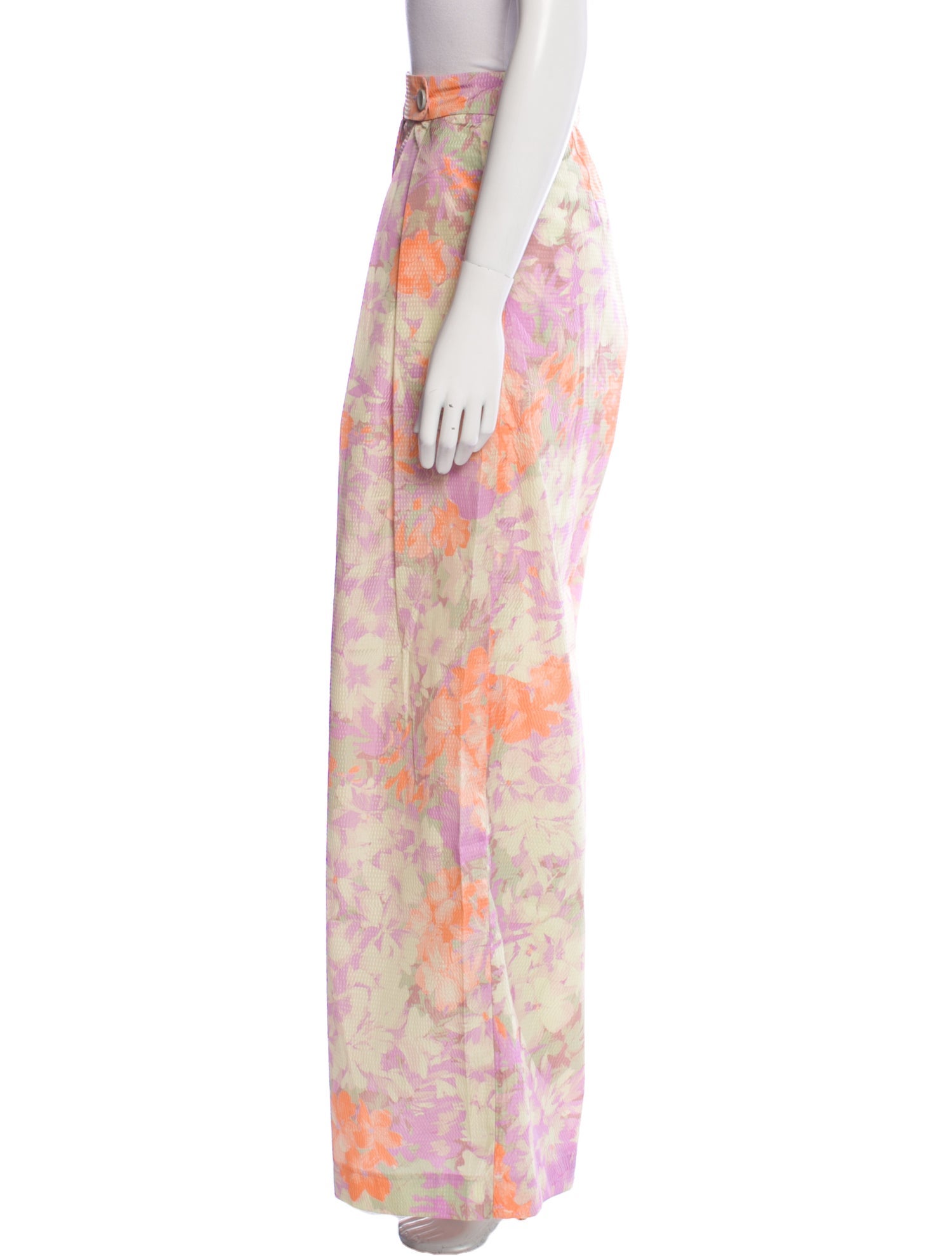 Dries Van Noten Floral Print Wide Leg Pants w/ Tags