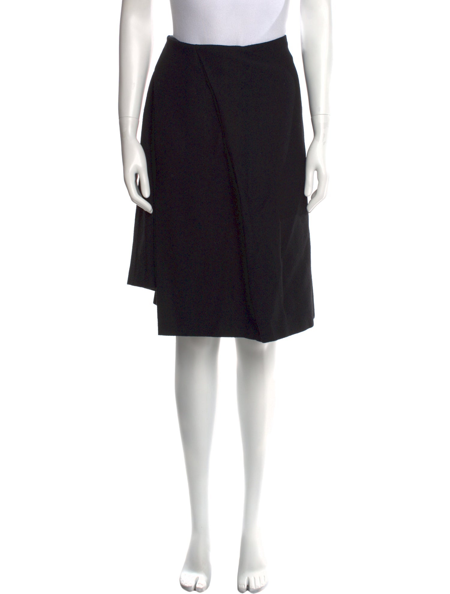 Dries Van Noten Wool Knee-Length Skirt