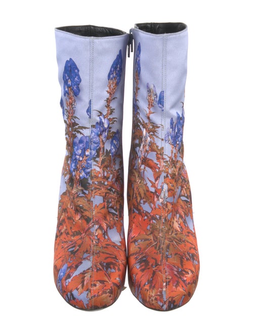 Dries Van Noten Satin Printed Boots
