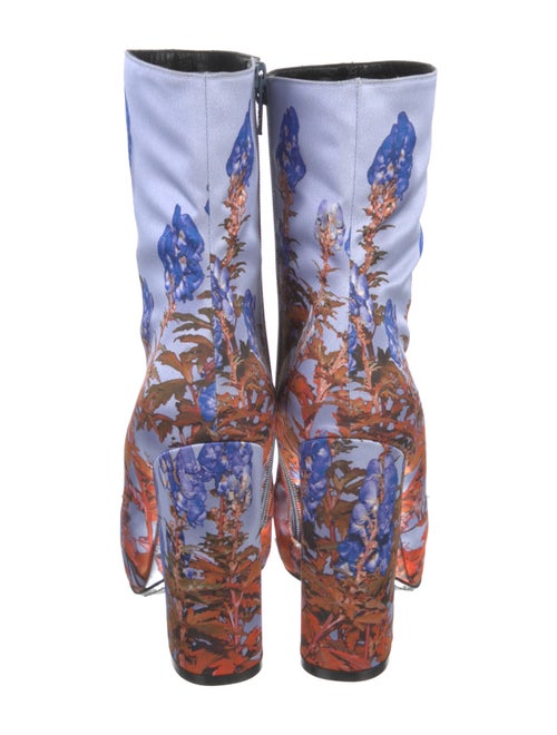 Dries Van Noten Satin Printed Boots