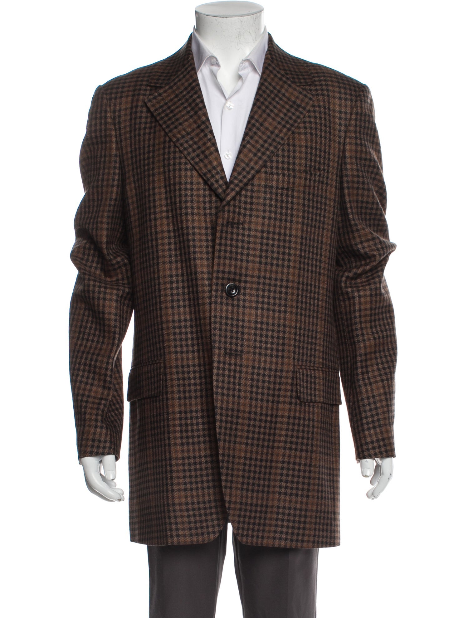 Dries Van Noten Plaid Print Blazer w/ Tags