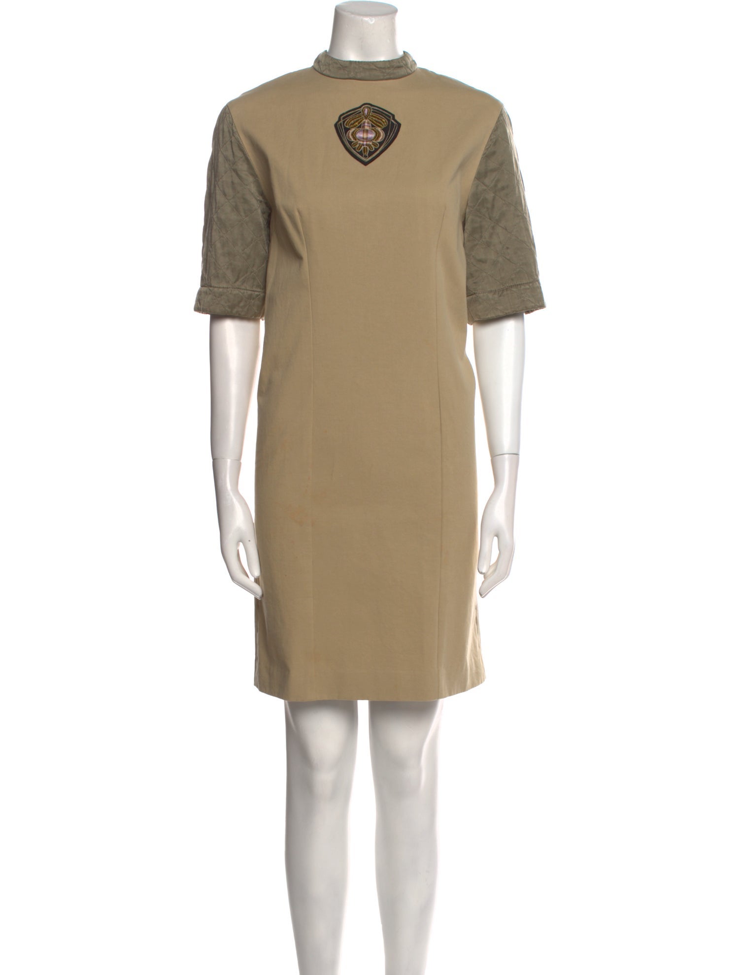 Dries Van Noten Mock Neck Mini Dress