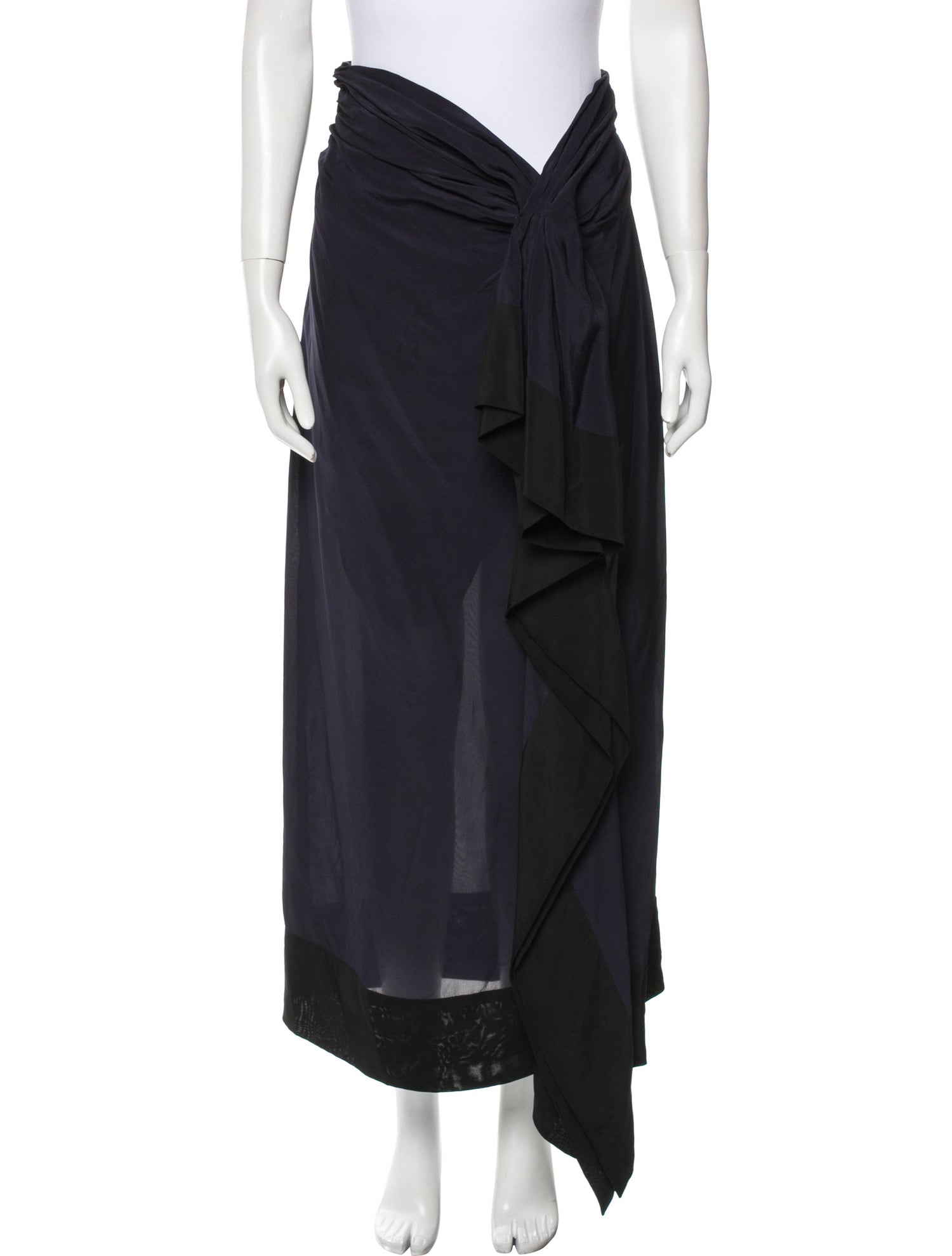 Dries Van Noten Ruffle Embellishment Long Skirt