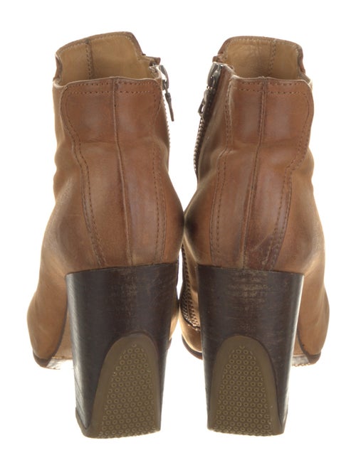 Dries Van Noten Leather Colorblock Pattern Boots