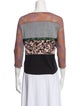 Dries Van Noten Graphic Print Bateau Neckline Top