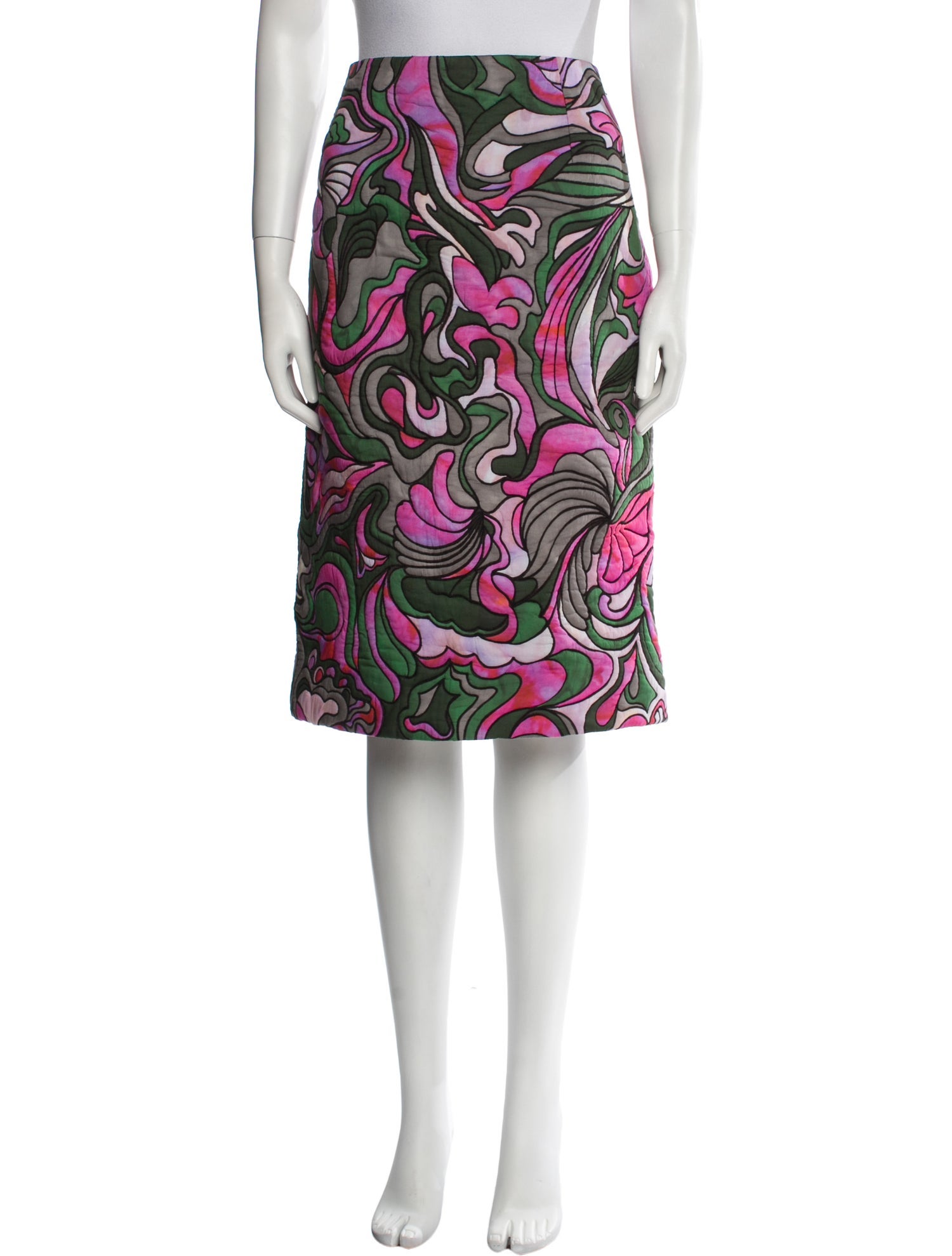 Dries Van Noten Printed Knee-Length Skirt