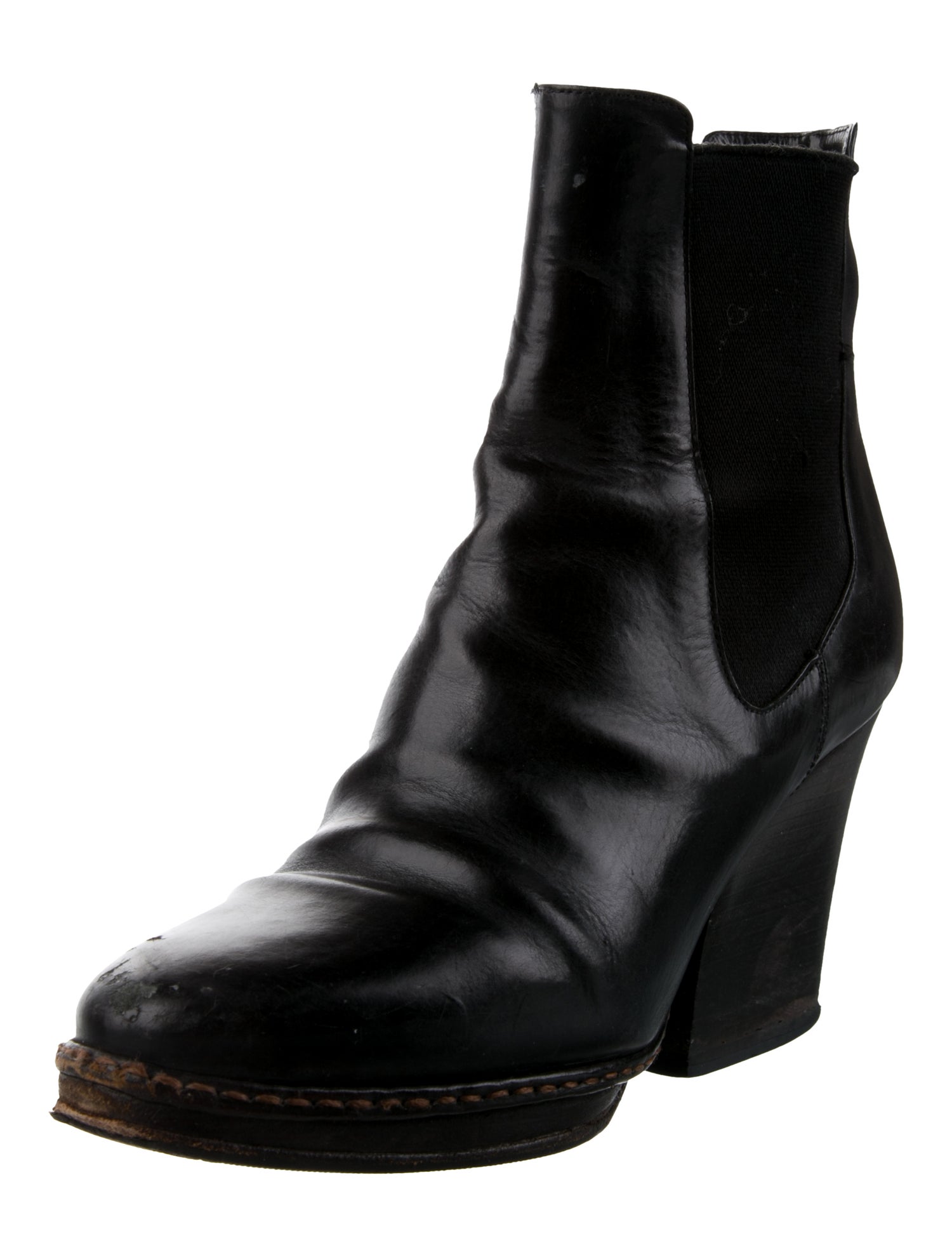 Dries Van Noten Leather Chelsea Boots