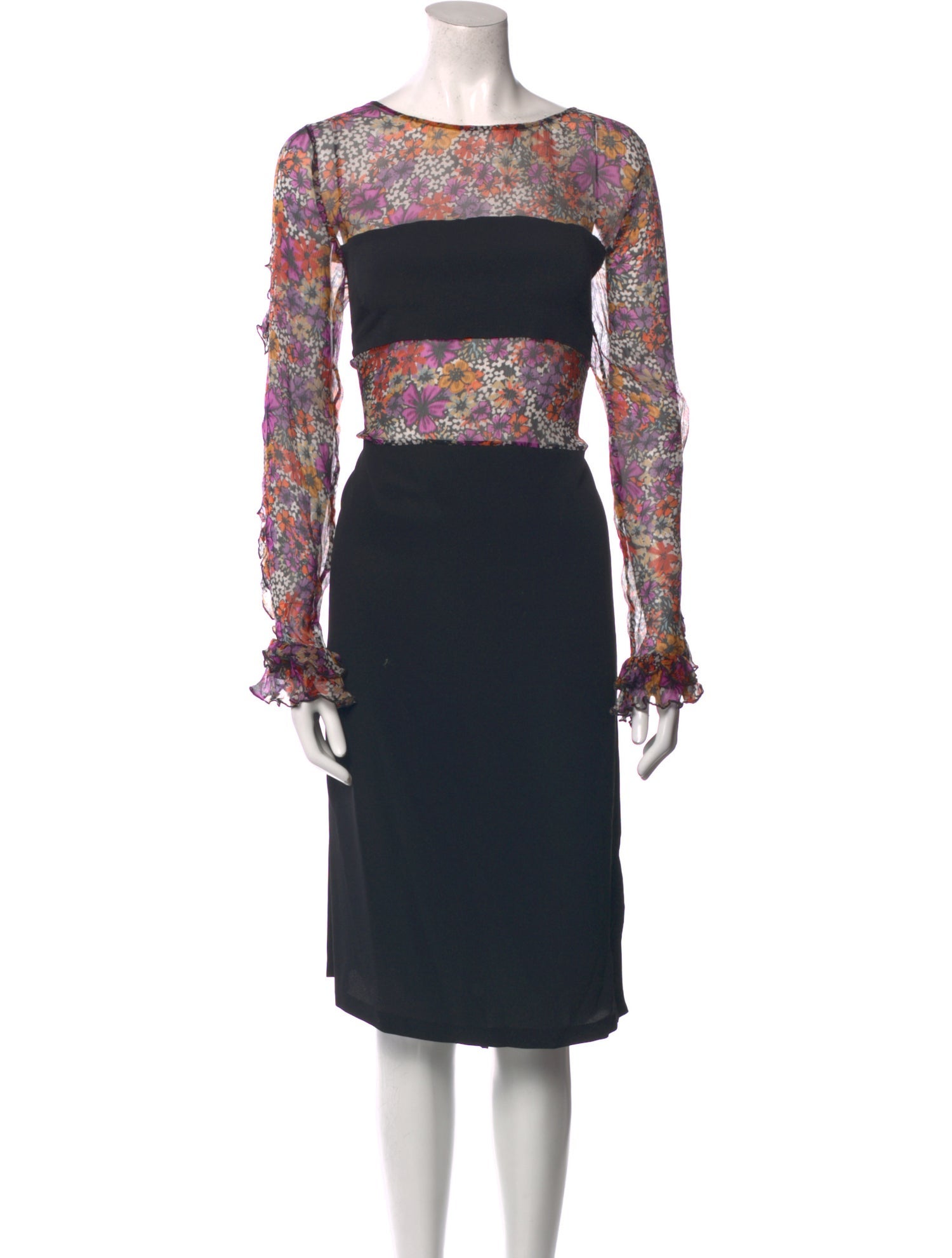 Dries Van Noten Silk Midi Length Dress