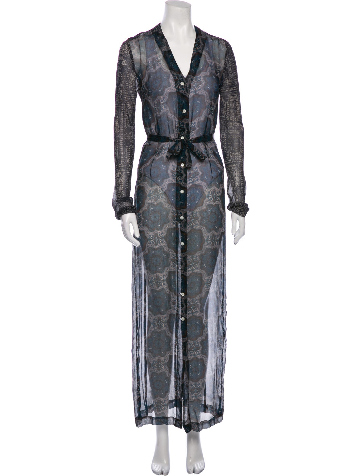 Dries Van Noten Silk Long Dress