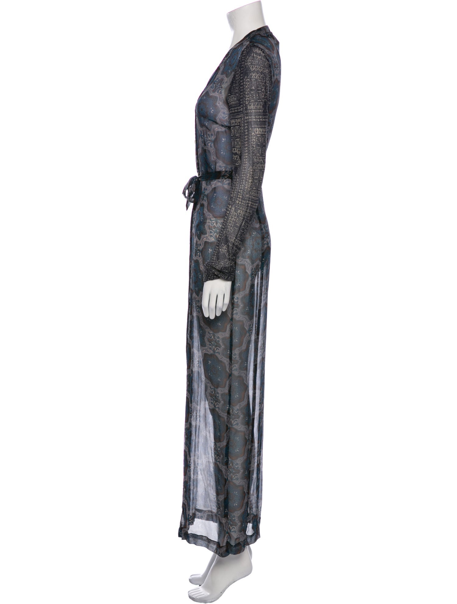 Dries Van Noten Silk Long Dress
