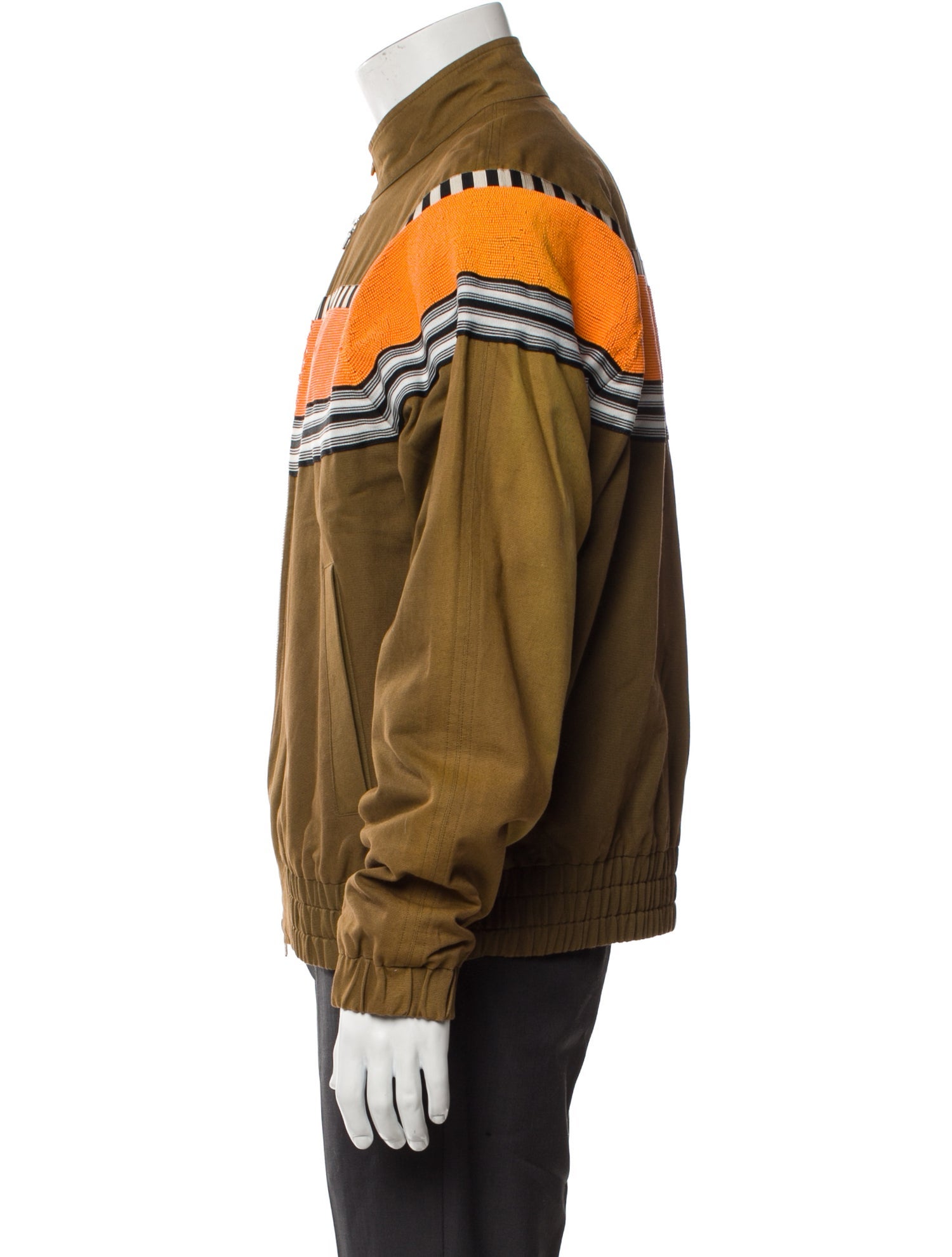 Dries Van Noten 2010's Striped Moto Jacket