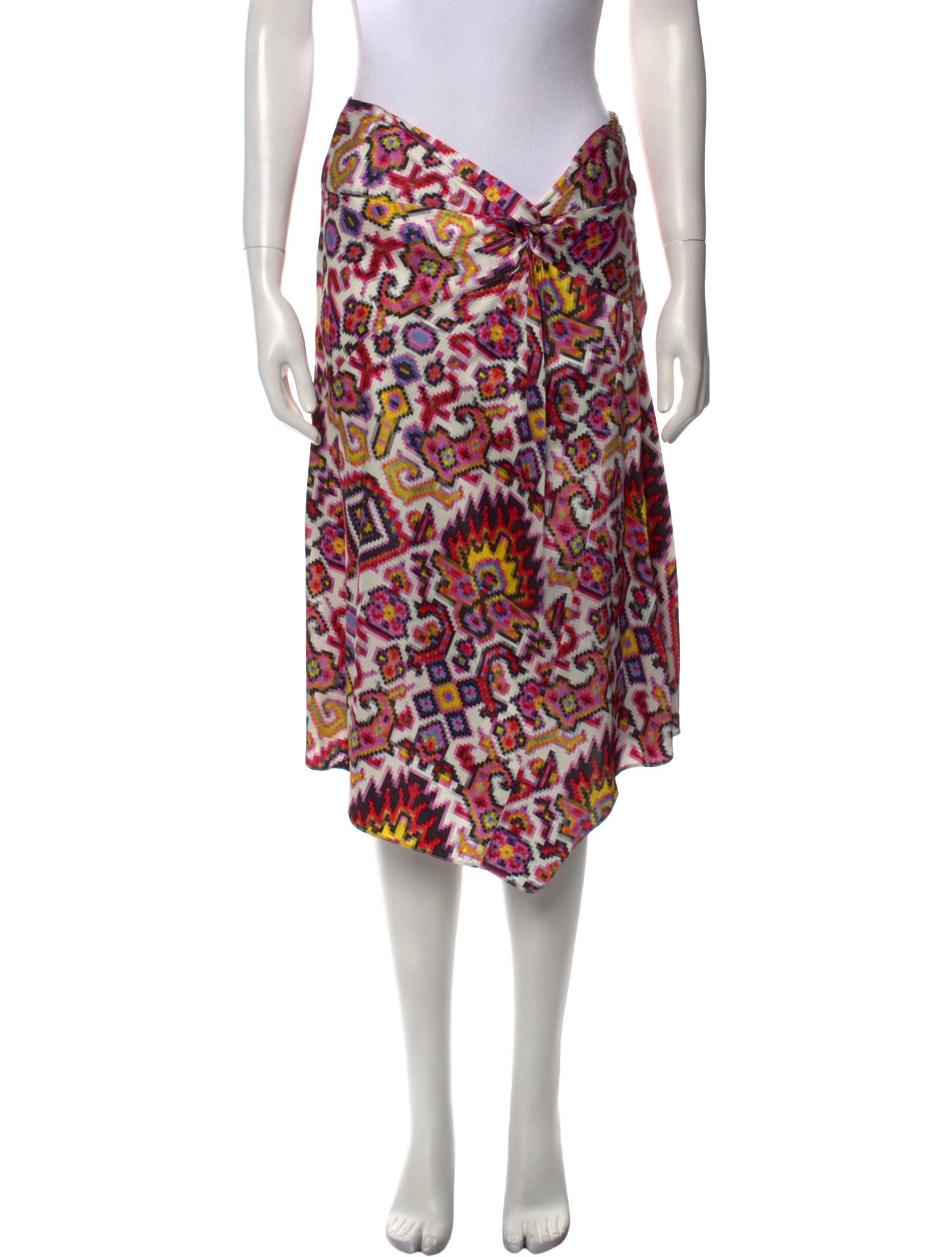 Dries Van Noten Printed Midi Length Skirt