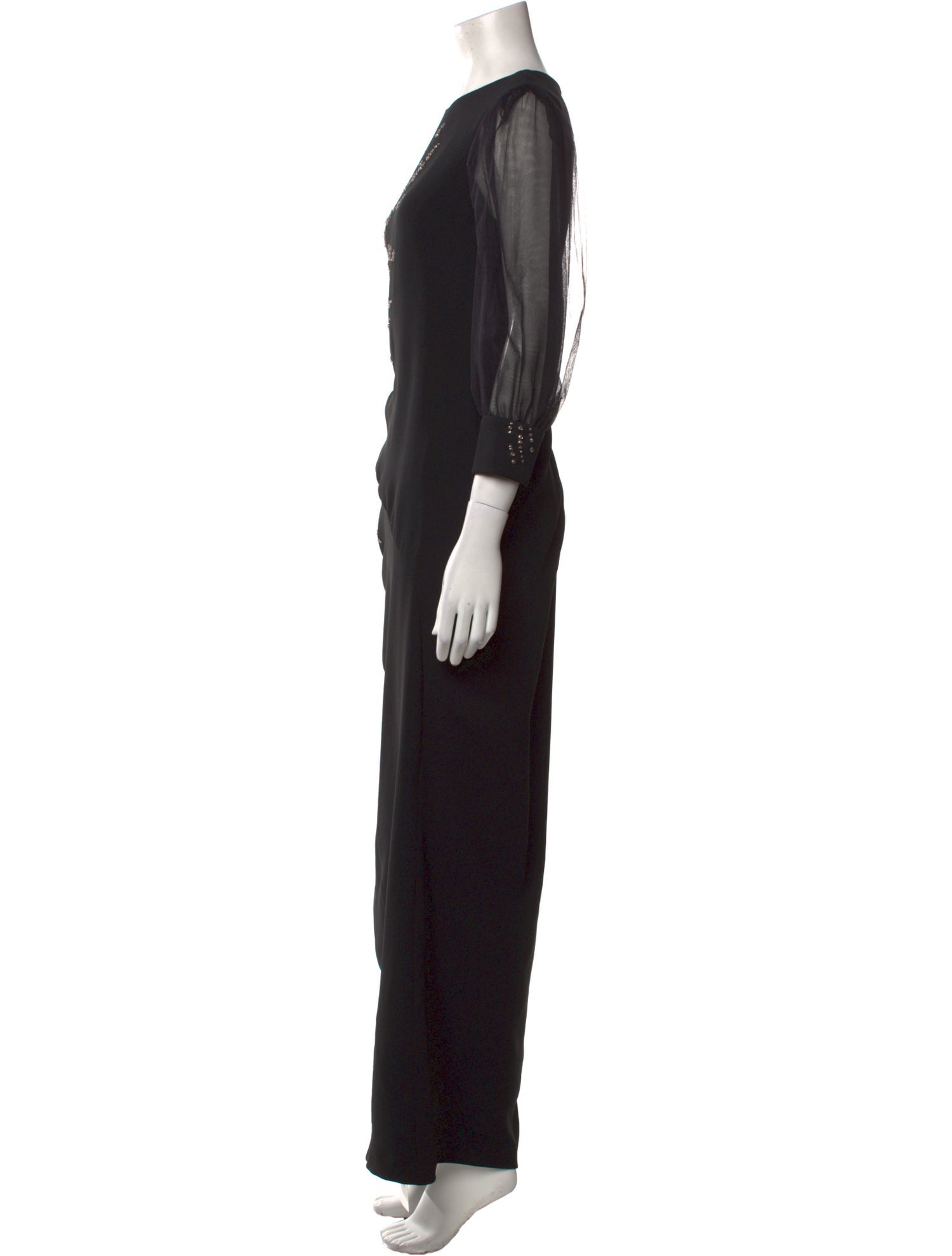 Dries Van Noten Crew Neck Long Dress