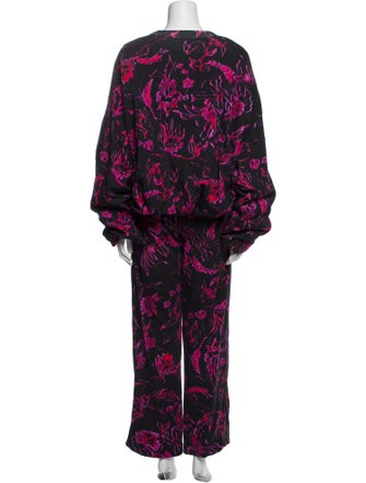 Dries Van Noten Floral Print Pantsuit