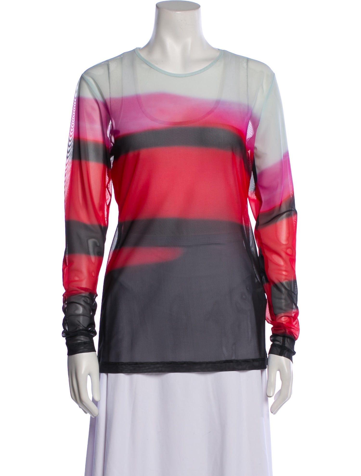 Dries Van Noten Striped Crew Neck Top
