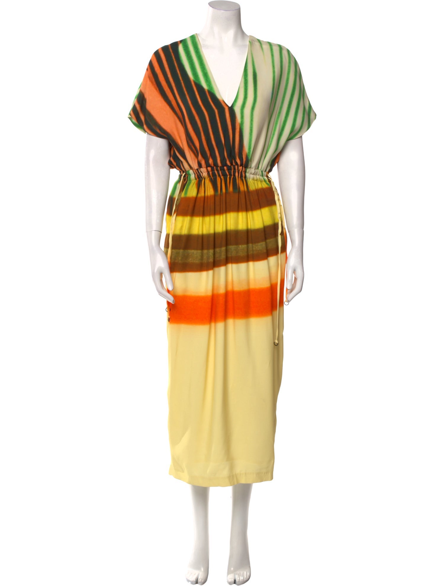 Dries Van Noten Striped Long Dress