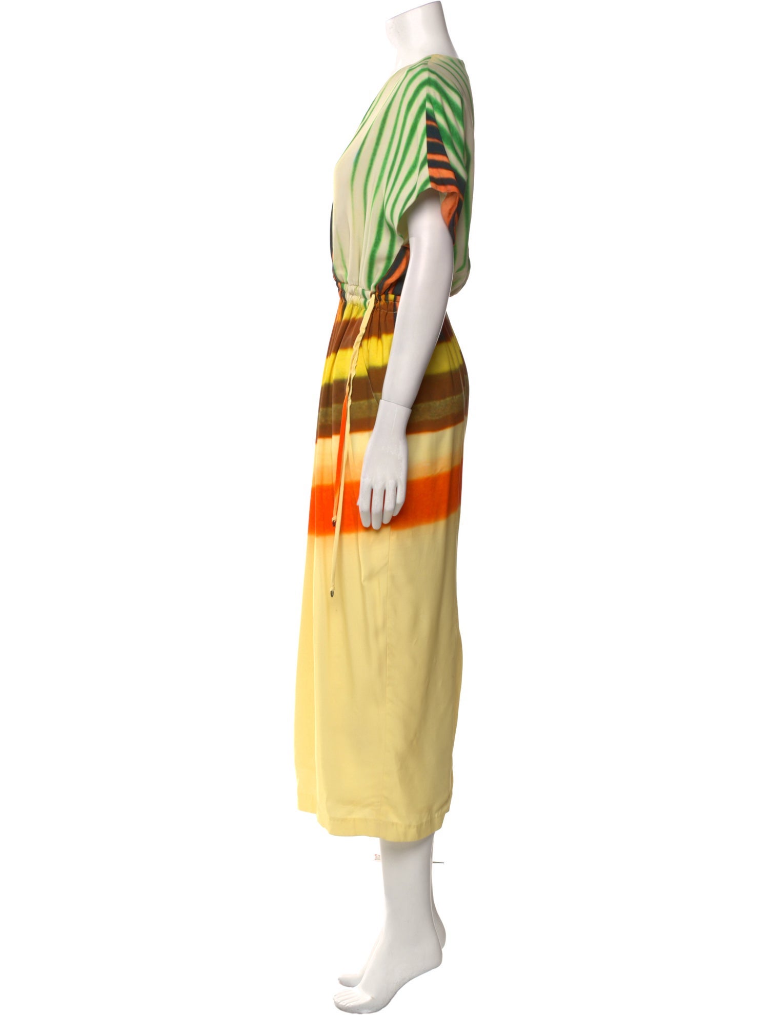 Dries Van Noten Striped Long Dress