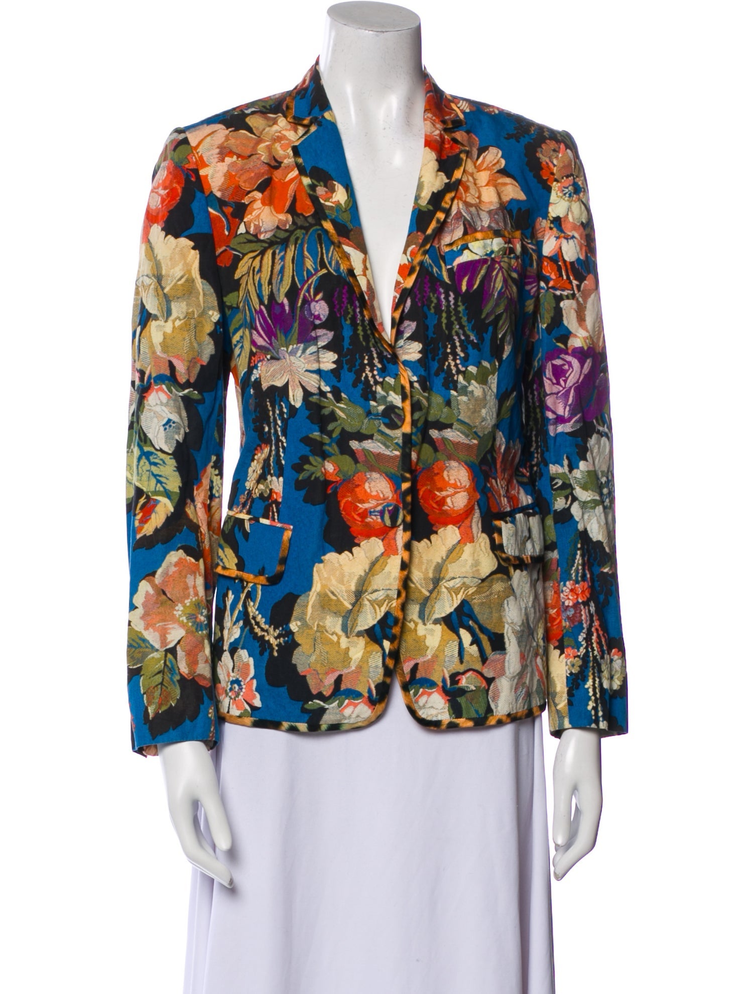 Dries Van Noten Floral Print Blazer