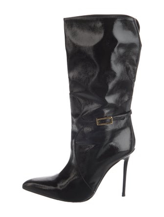 Dries Van Noten Patent Leather Boots