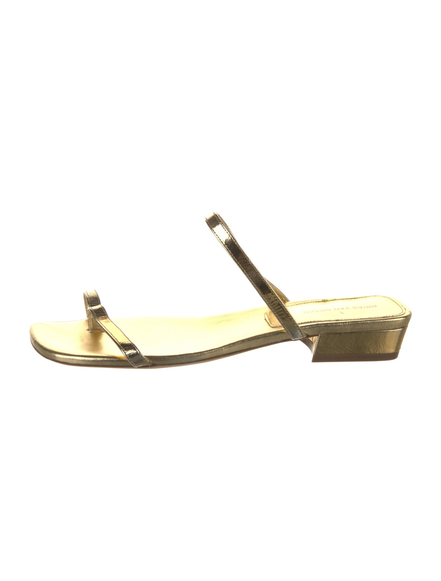 Dries Van Noten Leather Slingback Sandals