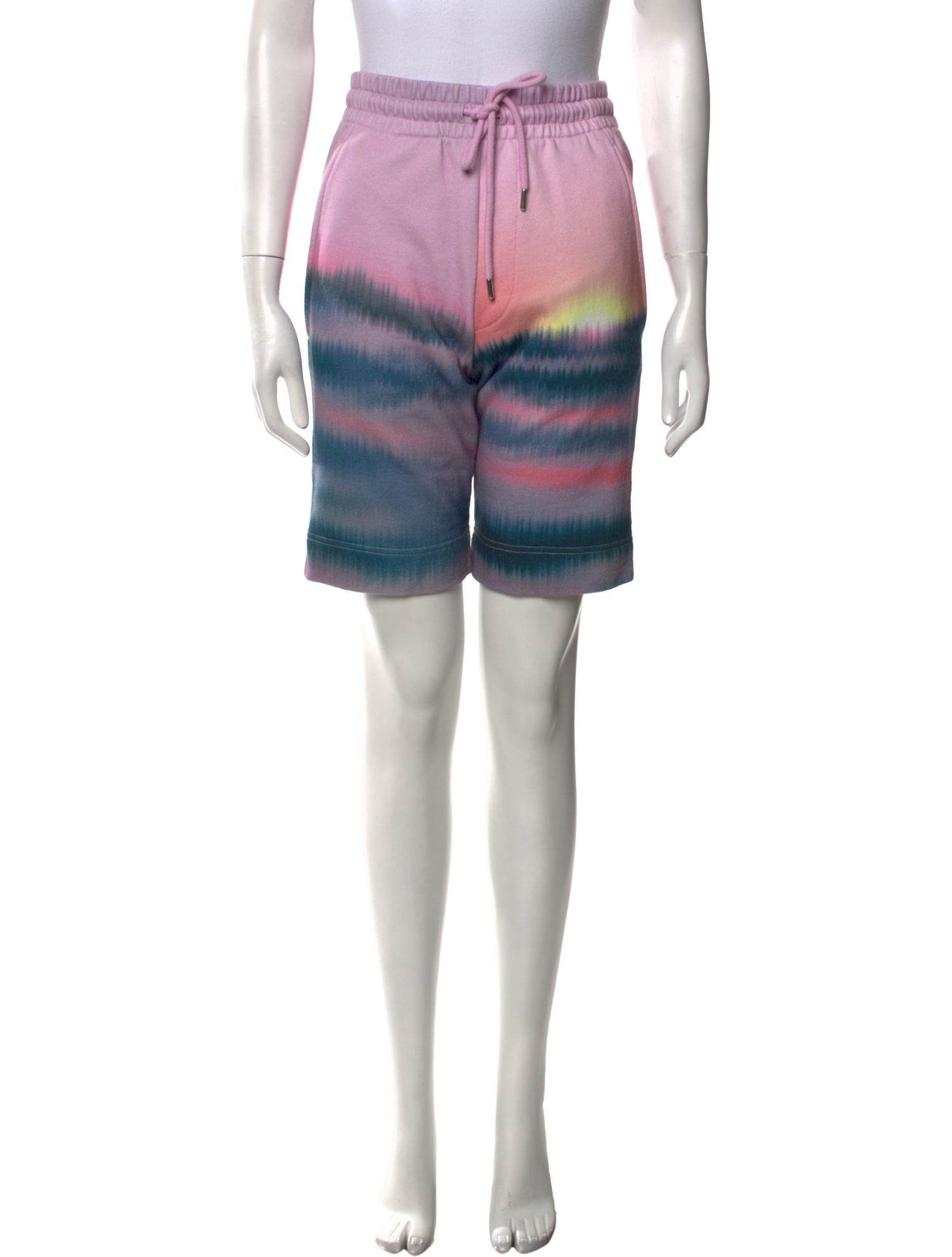 Dries Van Noten Tie-Dye Print Knee-Length Shorts
