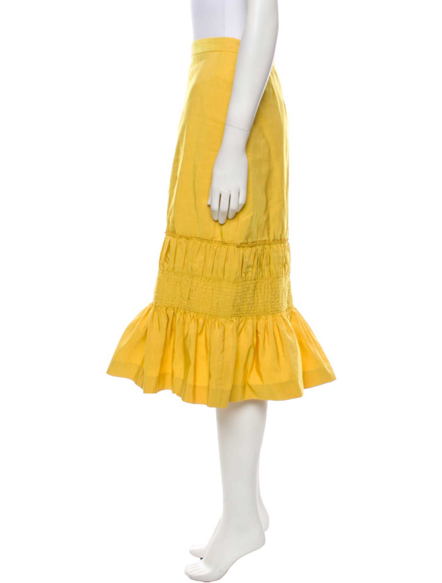 Dries Van Noten Ruffle Embellishment Knee-Length Skirt