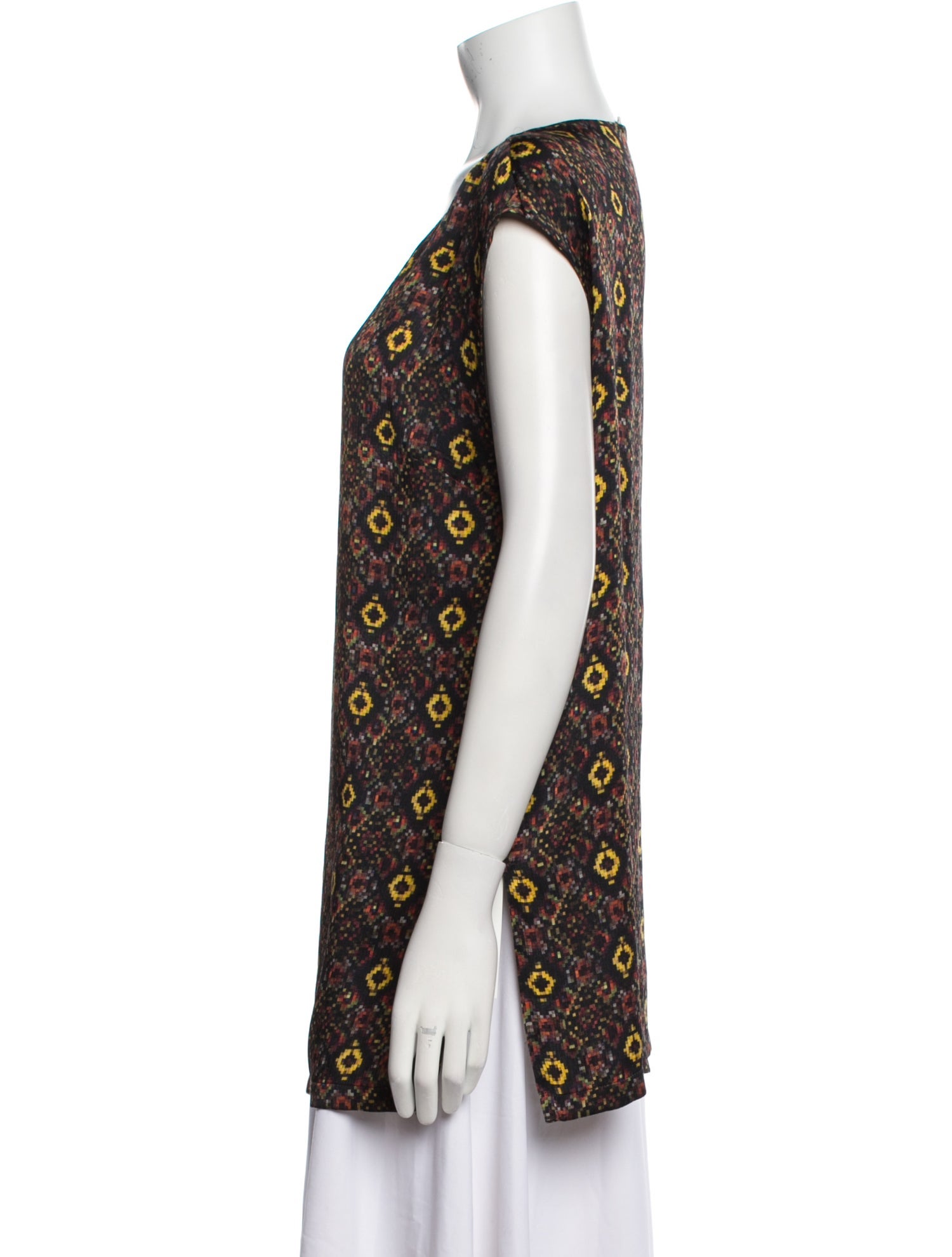Dries Van Noten Silk Printed Tunic