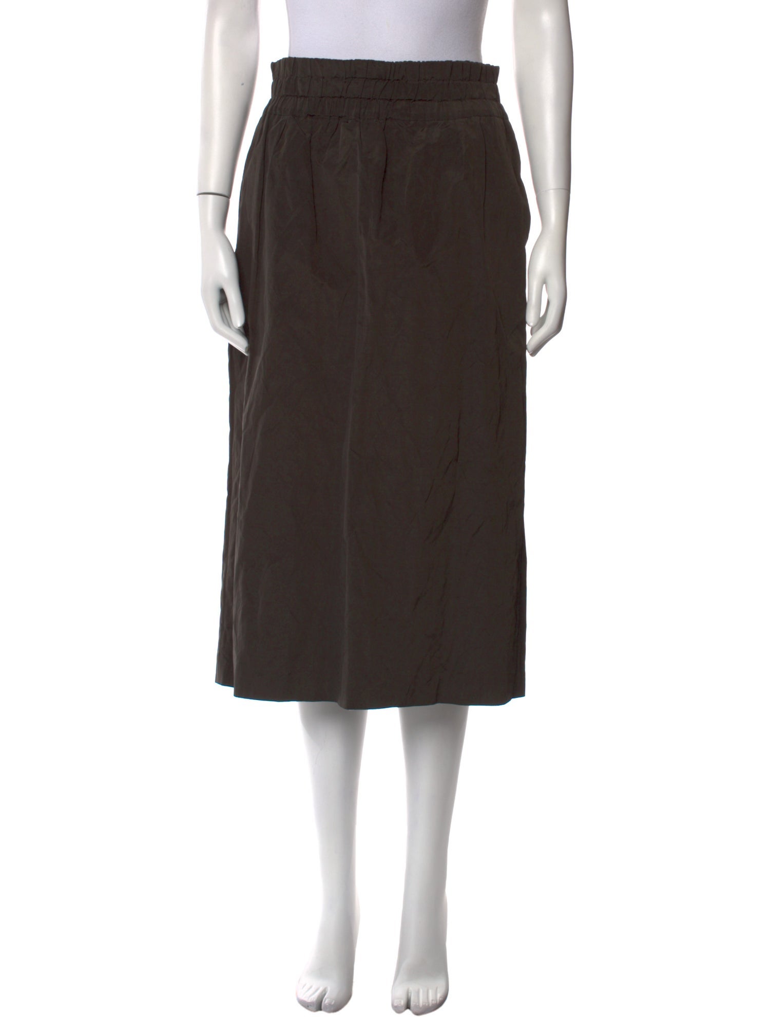 Dries Van Noten Pleated Accents Knee-Length Skirt