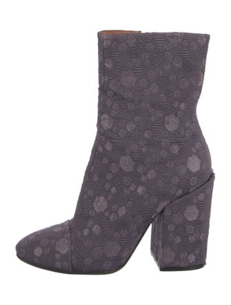 Dries Van Noten Canvas Printed Boots