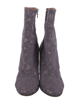 Dries Van Noten Canvas Printed Boots