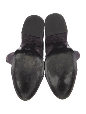 Dries Van Noten Canvas Printed Boots