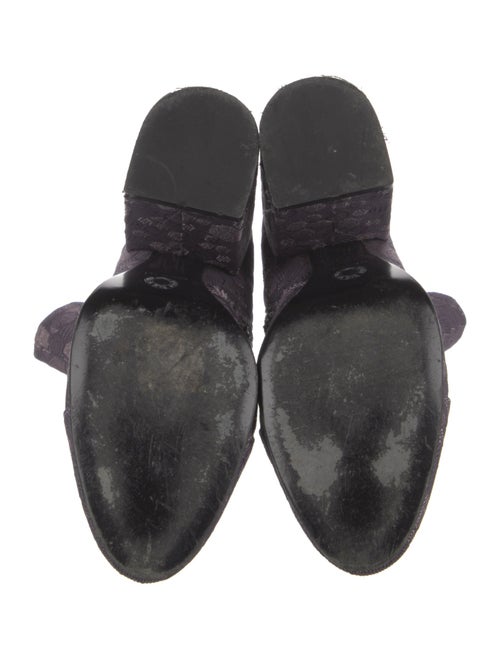 Dries Van Noten Canvas Printed Boots