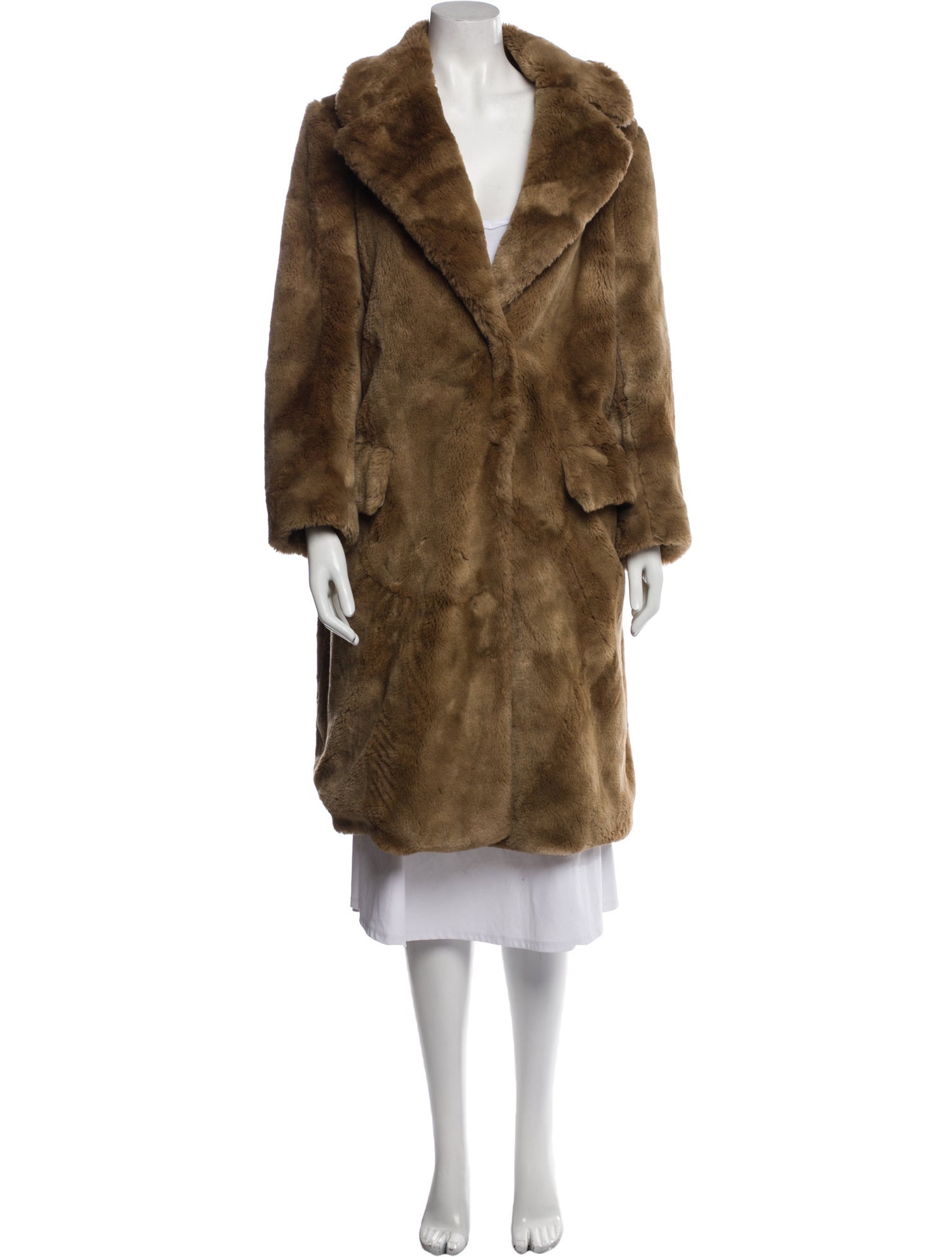 Dries Van Noten Faux Fur Faux Fur Coat
