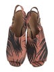Dries Van Noten Canvas Printed Slingback Sandals