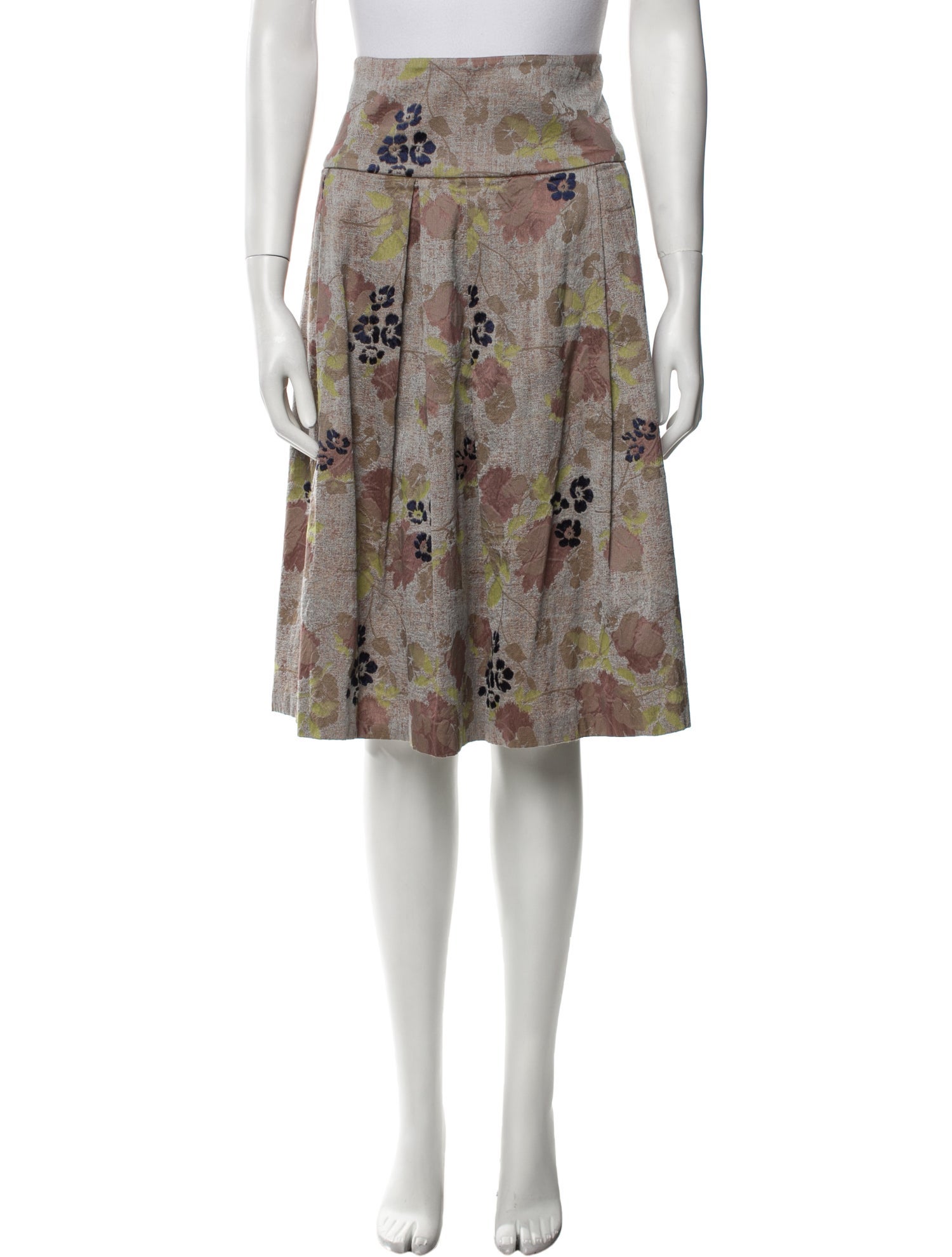 Dries Van Noten Printed Knee-Length Skirt
