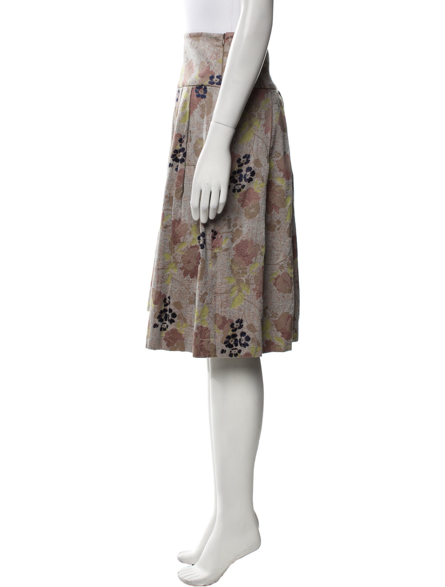 Dries Van Noten Printed Knee-Length Skirt