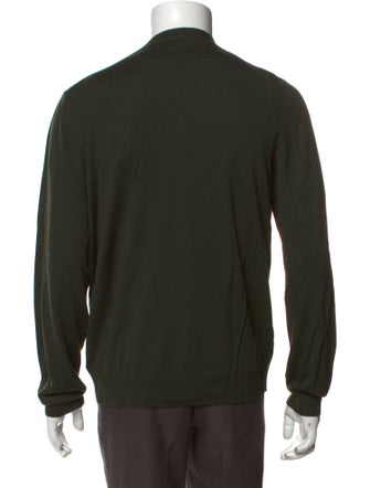 Dries Van Noten Wool Graphic Print Cardigan