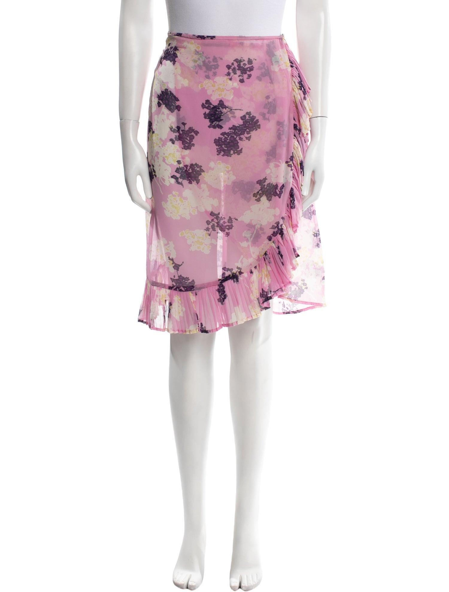 Dries Van Noten Floral Print Knee-Length Skirt
