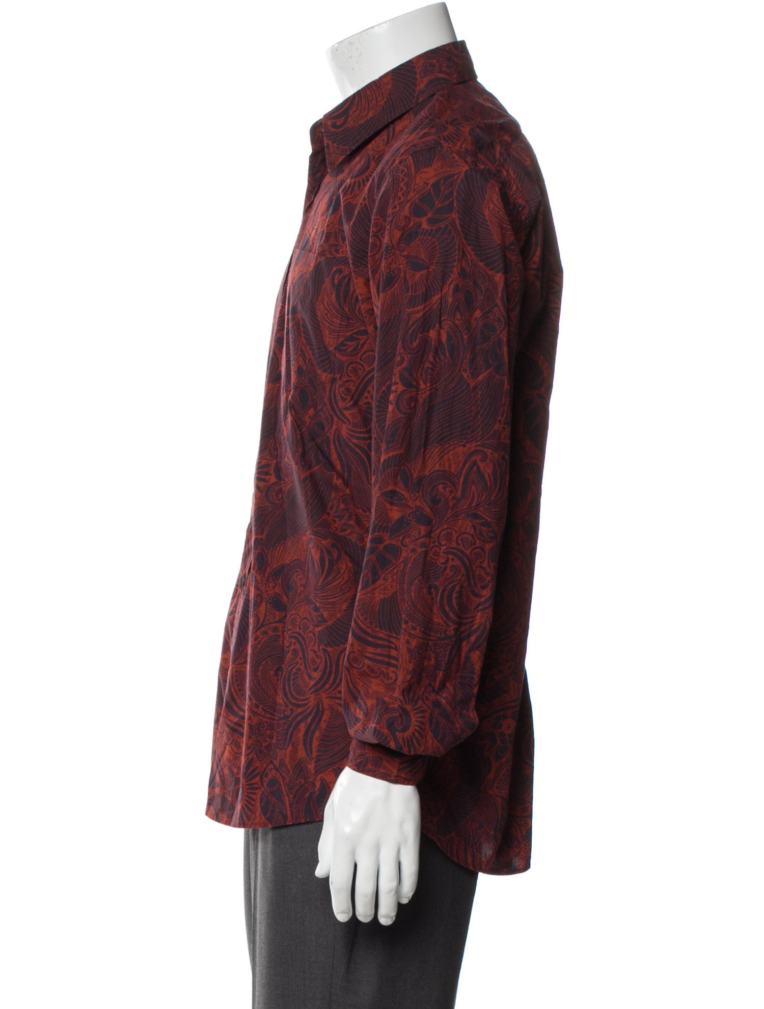 Dries Van Noten Printed Long Sleeve Shirt