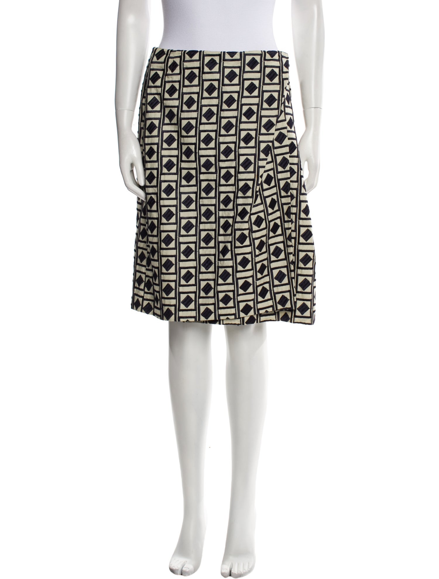 Dries Van Noten Printed Knee-Length Skirt