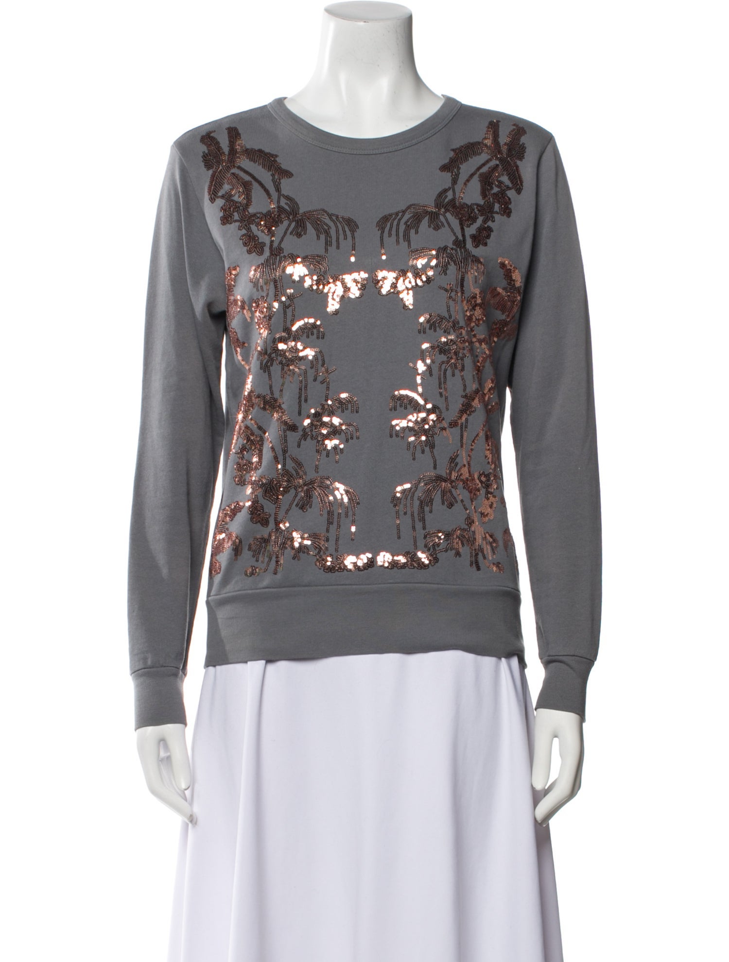 Dries Van Noten Graphic Print Bateau Neckline Sweatshirt