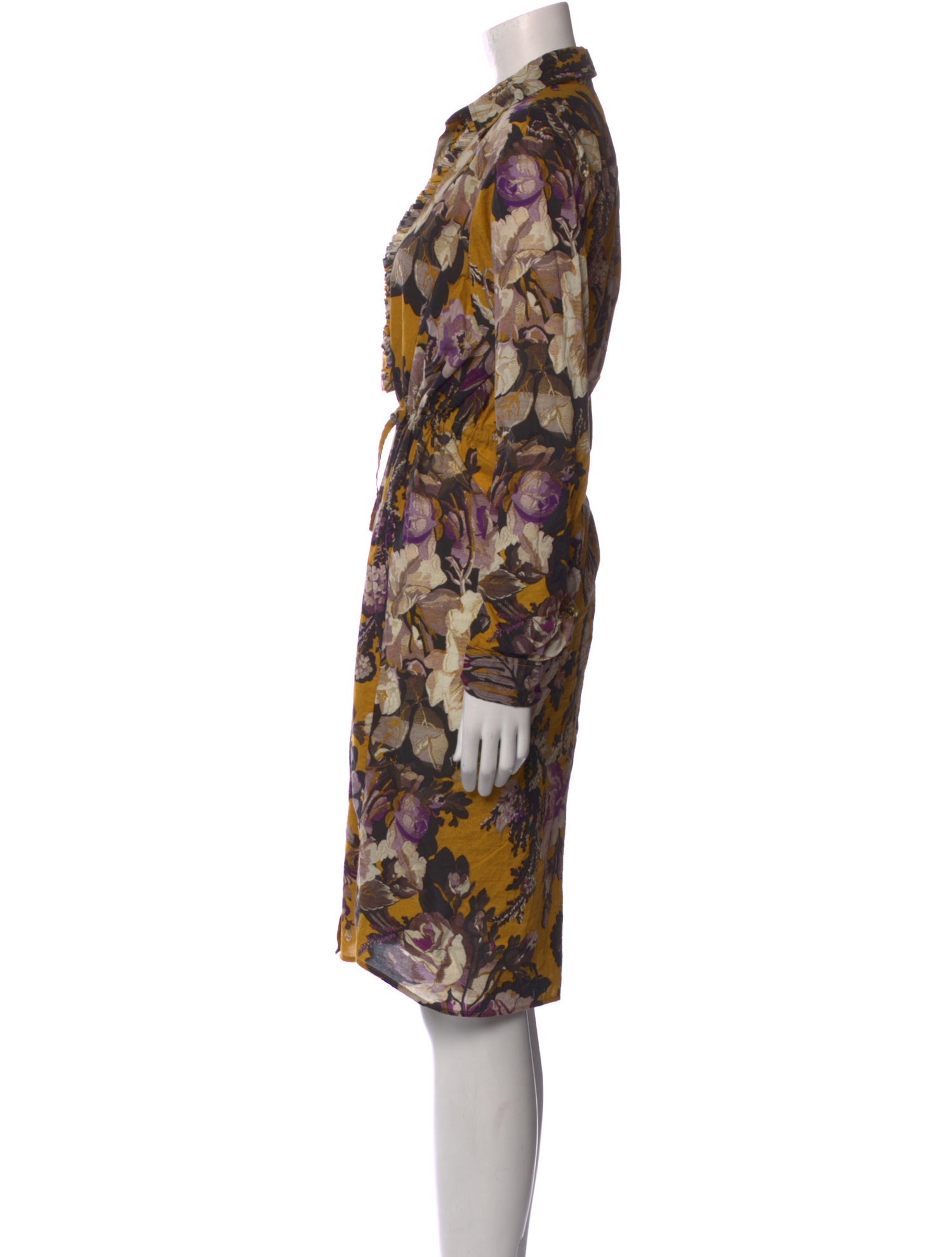 Dries Van Noten Printed Knee-Length Dress