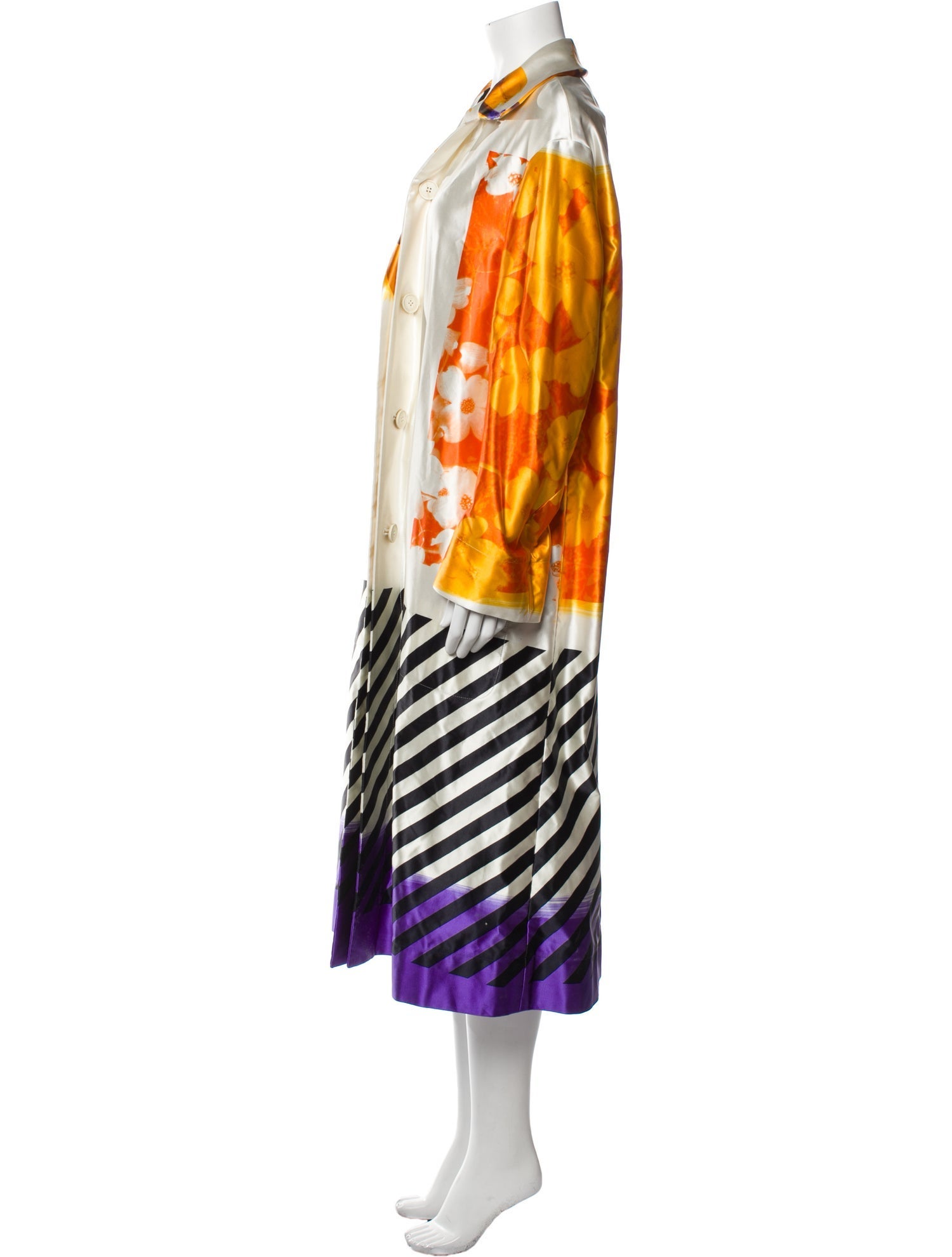 Dries Van Noten Striped Coat